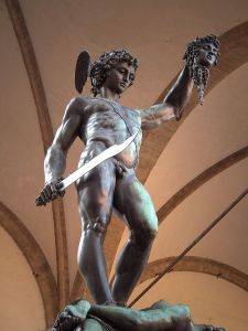 Perseus by Benvenuto Cellini, Loggia dei Lanzi, Florence, Italy PD courtesy of JoJan at WIkipedia